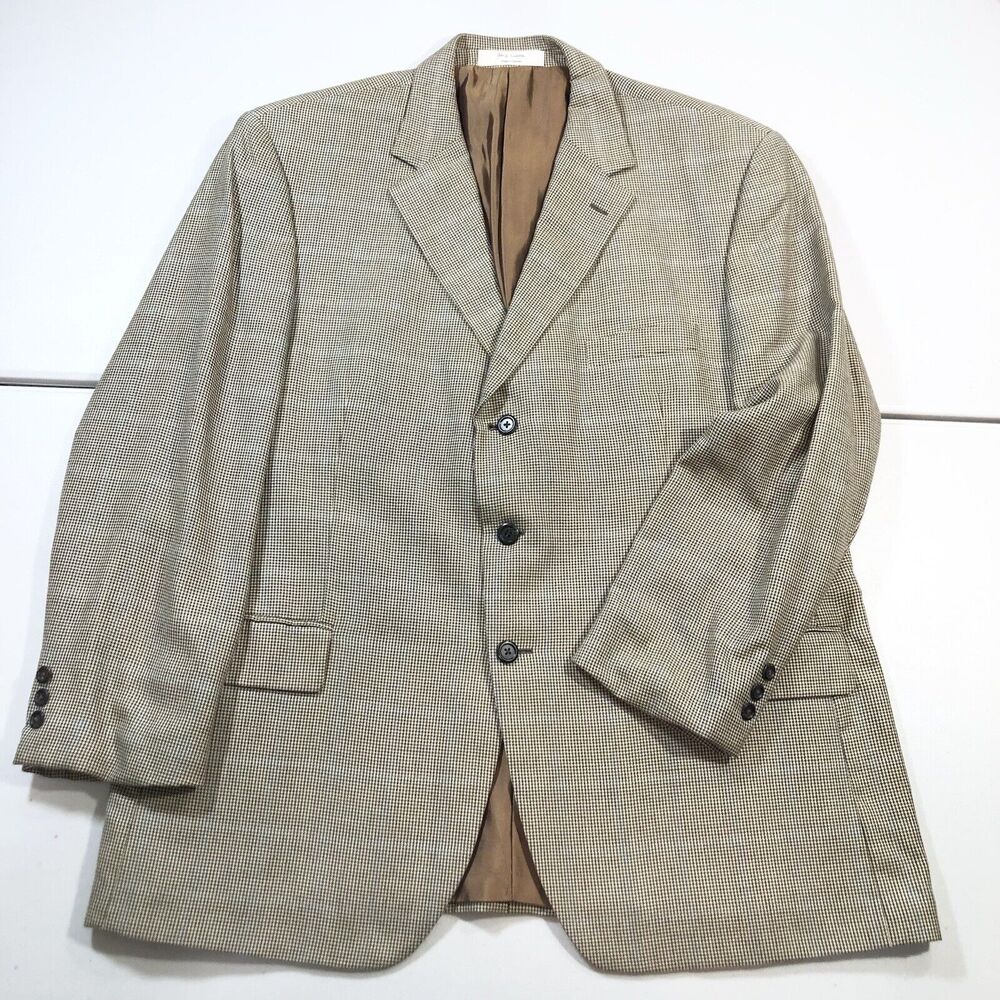 John W Nordstrom Loro Piana Cashmere, Silk Houndstooth Men's Blazer 48R Canada
